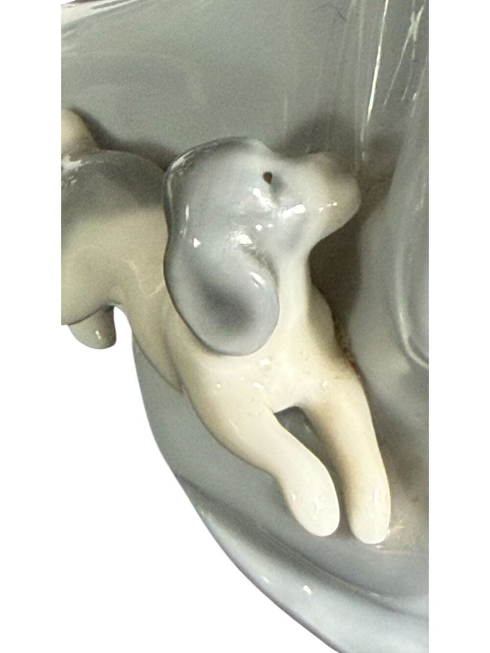 Lladró 4908 Little Playmates Girl Dog Figurine DAISA 1987 Glossy Porcelain Spain - Picture 9 of 11